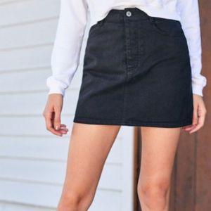 Brandy Melville Black Denim Mini